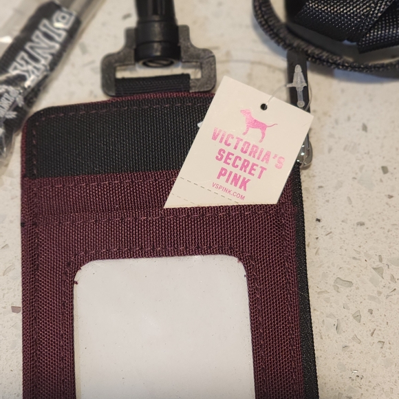 PINK Victoria's Secret Burgundy ID Holder - Picture 2 of 4